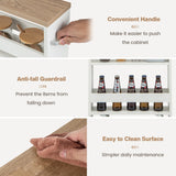NNECW 4-Tier Slide-out Rolling Slim Storage Trolley for Kitchen
