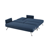 NNEDPE Mia 3-Seater Sofa Bed with Chaise & 3 Pillows by - Blue