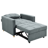 NNEDPE 3-in-1 Convertible Sofa Chair Bed by -  Airforce Blue