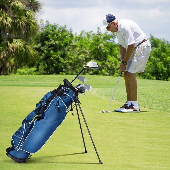 NNECW Ultra Lightweight Golf Bag with 4-Way Top Dividers for Golf Course & Travel-Navy