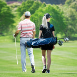 NNECW Ultra Lightweight Golf Bag with 4-Way Top Dividers for Golf Course &amp; Travel-Navy