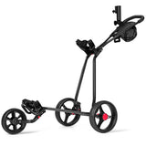NNECW 3 Wheels Folding Golf Push Cart for Outdoor Use