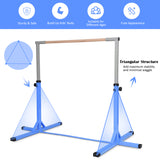 NNECW Gymnastics Training Bar with Non-slipping Rubber Pads for Indoor