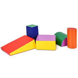 NNECW Kid Crawl Climb Foam Shapes Playset for Toddler - Multicolour
