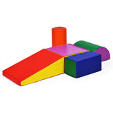 NNECW Kid Crawl Climb Foam Shapes Playset for Toddler - Multicolour
