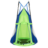 NNECW 2 in 1 Tree Tent Swing Set with Adjustable Hanging Ropes