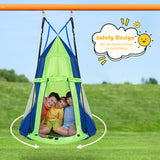 NNECW 2 in 1 Tree Tent Swing Set with Adjustable Hanging Ropes