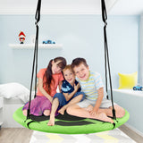 NNECW 2 in 1 Tree Tent Swing Set with Adjustable Hanging Ropes
