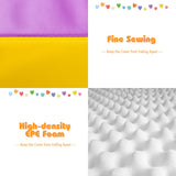 NNECW 4-Piece Kids Climb Crawl Playset for Kindergarten-Orange