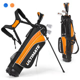NNECW Junior Complete Golf Club Set with Lightweight Design for Kids-Yellow