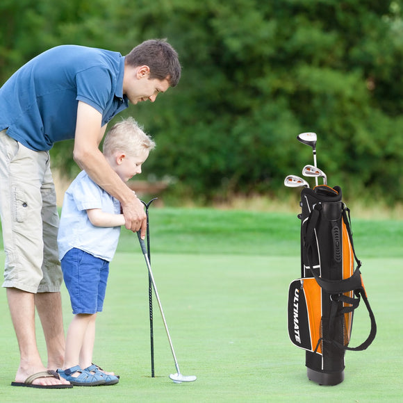 NNECW Junior Complete Golf Club Set with Lightweight Design for Kids-Yellow
