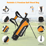NNECW Junior Complete Golf Club Set with Lightweight Design for Kids-Yellow