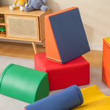 NNECW 7-Piece Climb and Crawl Activity Play Set with Zippered Cover-Multicolour