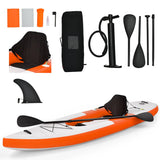 NNECW Inflatable Kayak with Adjustable Aluminum Oars for 1 Person-Orange