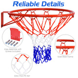 NNECW 46 cm Basketball Goal Hoop for Indoor and Outdoor