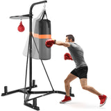 NNECW Heavy Bag Stand with Heavy Bag and Adjustable Speed Bag