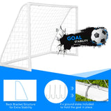 NNECW 1.8m x 1.2m Portable Kids Soccer Goal for Backyard & Training