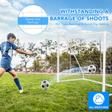 NNECW 1.8m x 1.2m Portable Kids Soccer Goal for Backyard & Training