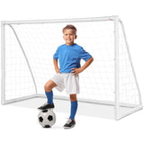 NNECW 1.8m x 1.2m Portable Kids Soccer Goal for Backyard & Training