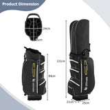 NNECW Golf Cart Bag with 15 Way Top Dividers Including Individual Putter Well-Black
