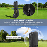 NNECW Golf Cart Bag with 15 Way Top Dividers Including Individual Putter Well-Black