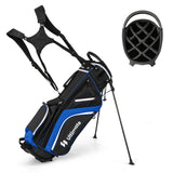 NNECW Golf Stand Bag with 14 Way Top Dividers & 6 Pockets & Cooler Bag