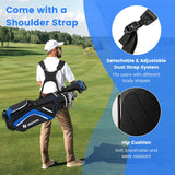 NNECW Golf Stand Bag with 14 Way Top Dividers & 6 Pockets & Cooler Bag