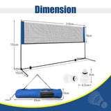 NNECW Adjustable Badminton Net Set for Backyard-310 cm