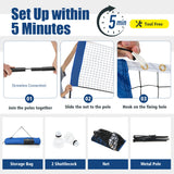 NNECW Adjustable Badminton Net Set for Backyard-310 cm