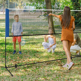 NNECW Adjustable Badminton Net Set for Backyard-420 cm