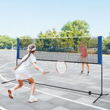 NNECW Adjustable Badminton Net Set for Backyard-420 cm