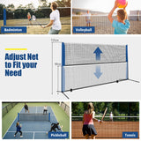 NNECW Adjustable Badminton Net Set for Backyard-420 cm
