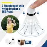 NNECW Adjustable Badminton Net Set for Backyard-420 cm