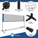 NNECW Adjustable Badminton Net Set for Backyard-420 cm