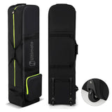 NNECW Soft-Sided 600D Oxford Golf Travel Bag with Wheels & Pocket