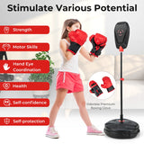 NNECW Punching Bag Boxing set with Punching Speed Ball for 5+ Years Old Boys & Girls