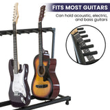 NNEDPE Steel Multi Guitar Stand for 7 Guitars