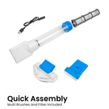 NNEDPE 127 Portable Rechargeable Spa and Pool Vacuum Cleaner