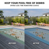 NNEDPE UV-Resistant Swimming Pool Leaf Net Cover   3 x 5m