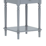 NNEDPE Esther Bedside Table with Drawer - Grey