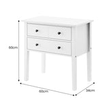 NNEDPE Sven Bedside Table Night Stand - White