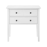 NNEDPE Sven Bedside Table Night Stand - White
