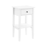 NNEDPE Rue Bedside Table - White