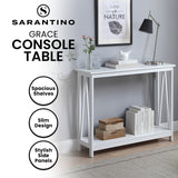 NNEDPE Grace A-Frame Console Table - White
