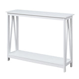 NNEDPE Grace A-Frame Console Table - White