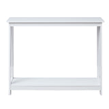NNEDPE Grace A-Frame Console Table - White