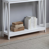 NNEDPE Grace A-Frame Console Table - White