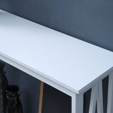 NNEDPE Grace A-Frame Console Table - White
