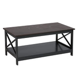NNEDPE Irene Black Cross Coffee Table