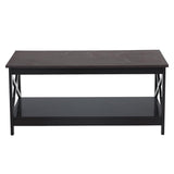 NNEDPE Irene Black Cross Coffee Table